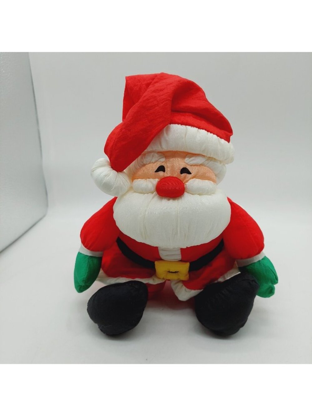 Hallmark Santa Claus Vintage 12" Nylon Parachute Plush Stuffed Christmas Doll